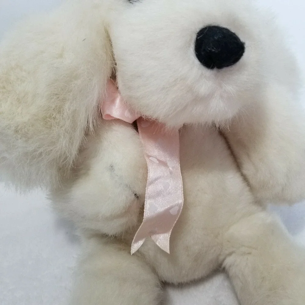 Vintage‎ Yang Jee Plush Dog Floppy White 15
